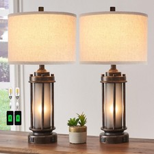 Set farmhouse lamps for sale  Ashford