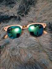 Óculos de sol Ray-Ban RB3507 Clubmaster quadrado alumínio azul escovado comprar usado  Enviando para Brazil