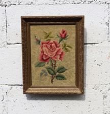 Tableau broderie vintage d'occasion  Saint-Vaury