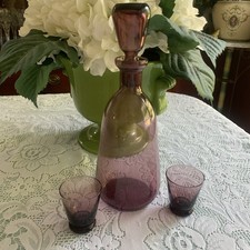 set amethyst decanter glass for sale set amethyst decanter glass for sale Cheshire