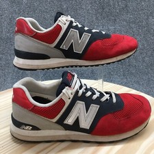 Tênis New Balance Masculino 11 574 Pebbled Sport Baixo ML574SRF Vermelho Multicolorido comprar usado  Enviando para Brazil