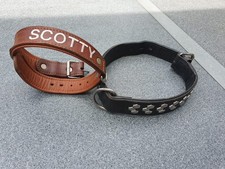 Hundehalsband leder breit gebraucht kaufen  Bochum