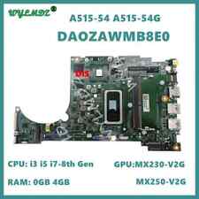 Placa-mãe DA0ZAWMB8E0 para notebook Acer A515-54 i3 i5 i7 4GB-RAM MX230 comprar usado  Enviando para Brazil