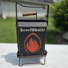 Grelha de carvão vintage Son Of Hibachi dobrável aberta portátil viagem ferro fundido comprar usado  Enviando para Brazil