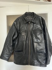 Herren lederjacke schwarz gebraucht kaufen  Berlin