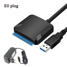 Adapter USB 3.0 na SATA do kabla dysku twardego 2,5" 3,5" SDD HDD konwerter czarny na sprzedaż  Wysyłka do Poland