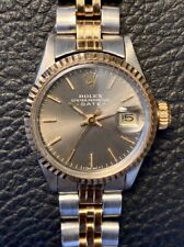 Rolex 6517 Oyster Perpetual Fecha Dos Tonos Damas Reloj Esfera Fantasma c1983 segunda mano  Embacar hacia Argentina