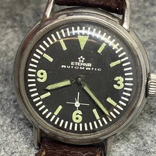 Usado, RELÓGIO SUÍÇO MILITAR VINTAGE CALIBRE ETERNA 834 S AÇO AUTOMÁTICO ANOS 50 comprar usado  Enviando para Brazil