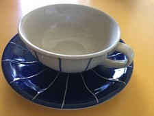 Keramiktasse blau beige gebraucht kaufen  Caputh
