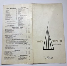 1961 Torre de Marfim Menu de Jantar Santa Monica Califórnia História Vintage, usado comprar usado  Enviando para Brazil
