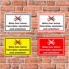 Schild bitte fahrräder gebraucht kaufen  Heidenrod