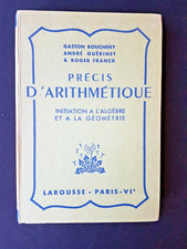 Précis arithmétique algèbre d'occasion  Besançon