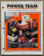 Catálogo de herramientas y equipos de mantenimiento hidráulico POWER TEAM. segunda mano  Embacar hacia Mexico