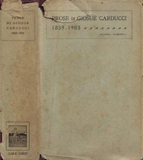 Prose giosue carducci. usato  Italia