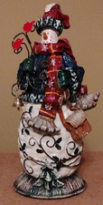 Snowman figurine resin for sale  Chesterfield