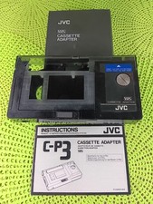 Adaptador de cassete JVC VHS C-P3U conversor VHS-C para VCR + MANUAL + ESTOJO ●LEIA● comprar usado  Enviando para Brazil