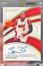 2022-23 Coleção Imaculada Dwyane Wade Virtuoso autógrafos no cartão autografado /49 comprar usado  Enviando para Brazil