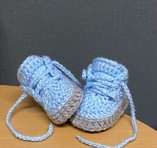 Sapatos de bebê de crochê feitos à mão botas de bebê de lã de crochê tênis chinelos treinadores comprar usado  Enviando para Brazil