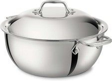 Usado, Forno holandês de aço inoxidável polido All-Clad D3 com tampa de cúpula D5 - 5,5 quartos comprar usado  Enviando para Brazil
