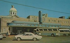 Cartão postal foto RPPC Greyhound Bus Station Jackson TN cena vintage década de 1960, usado comprar usado  Enviando para Brazil