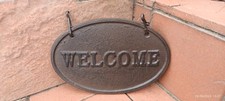 Cast iron welcome for sale  EBBW VALE