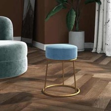 Tabouret rond bleu d'occasion  Clermont-Ferrand-