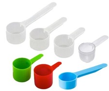 Colher de plástico de medição para especiarias, grânulos, café, vários tamanhos, feita nos EUA, usado comprar usado  Enviando para Brazil