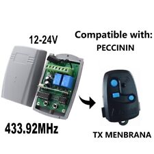Peccinin controle remoto 3 botões abridor de porta de garagem receptor de código rolante 433,92 MHz comprar usado  Enviando para Brazil