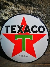 Plaque émaillée texaco d'occasion  Le Mesnil-Saint-Denis