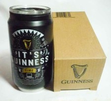 GUINNESS Stout Beer METAL TUMBLER CUP Preto IT'S TIME 2021 Malásia 5.5" Ásia comprar usado  Enviando para Brazil
