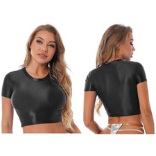 Damen kurzarmshirt transparent gebraucht kaufen  Bremen