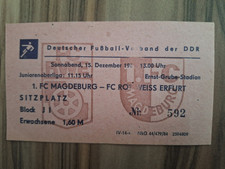 Ticket magdeburg rot gebraucht kaufen  Sanitz