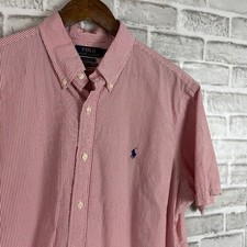 Usado, Camisa polo Ralph Lauren ajuste clássico garantida rugas listrada vermelha com botões GG comprar usado  Enviando para Brazil