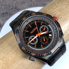 Relógio analógico quartzo Red Line masculino 316L mostrador preto data tom preto 44mm 7 3/4", usado comprar usado  Enviando para Brazil
