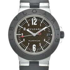 Relógio masculino automático BVLGARI alumínio AL38TA alumínio/borracha N#140770 comprar usado  Enviando para Brazil