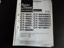 Original Service Manual Schaltplan  Pioneer  CT-960 S44 860 760 S22 660 S11 660D comprar usado  Enviando para Brazil