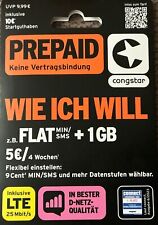 Congstar prepaid karte gebraucht kaufen  Kiel