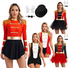 Conjuntos de collant feminino fantasia de circo Ringmaster festa de Halloween carnaval comprar usado  Enviando para Brazil