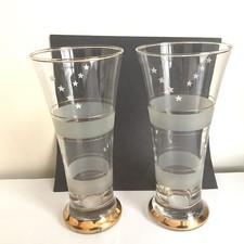 gold drinking glasses for sale  DEESIDE