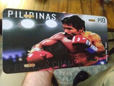 Usado, Manny Pacquiao Filipinas Selo Boxe Etiqueta de Carro Personalizada - Placa de Licença Alumínio  comprar usado  Enviando para Brazil