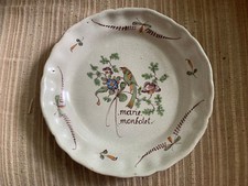 Rare assiette patronymique d'occasion  Carignan-de-Bordeaux