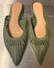 Sapatos sociais Zara biqueira pontiaguda plana slingback verde tamanho 38 comprar usado Sapatos sociais Zara biqueira pontiaguda plana slingback verde tamanho 38 comprar usado  Enviando para Brazil