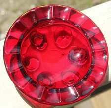 CUATRO Ceniceros MCM Vintage Vidrio Rojo Rubí segunda mano  Embacar hacia Mexico
