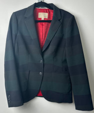 Usado, Blazer xadrez feminino Banana Republic azul e verde botões bolsos tamanho 12 forrado comprar usado  Enviando para Brazil