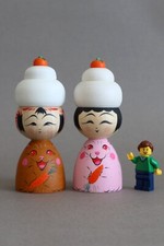 Pair japanese kokeshi d'occasion  Expédié en Belgium