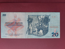 Tchécoslovaquie billet korun d'occasion  Tigy