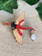 Enamel pearl crane for sale  WOLVERHAMPTON