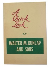 Folleto Walter M Dunlap & Sons años 50 corredores de ganado Union Stock Yards, PA segunda mano  Embacar hacia Mexico
