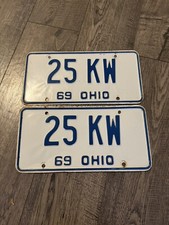 Ohio 1969 license for sale  Sunbury