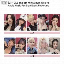 Cartão fotográfico evento placa fã We are Applemusic (G)I-DLE IDLE I-DLE 8º mini álbum comprar usado  Enviando para Brazil
